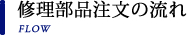 修理部品注文の流れ